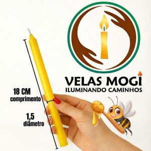 VELA PALITO MEL AMARELO | UNIDADE