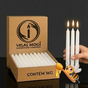 VELA PALITO MEL BRANCA | UNIDADE